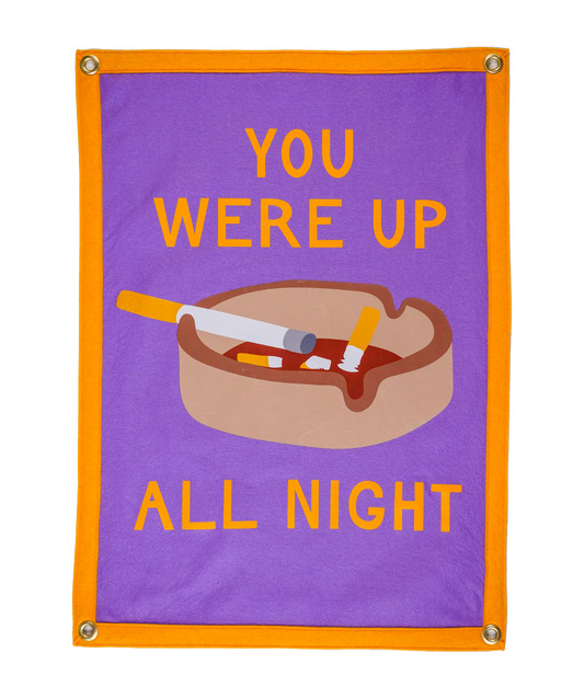 You Were Up All Night Camp Flag • Wilco x Oxford Pennant