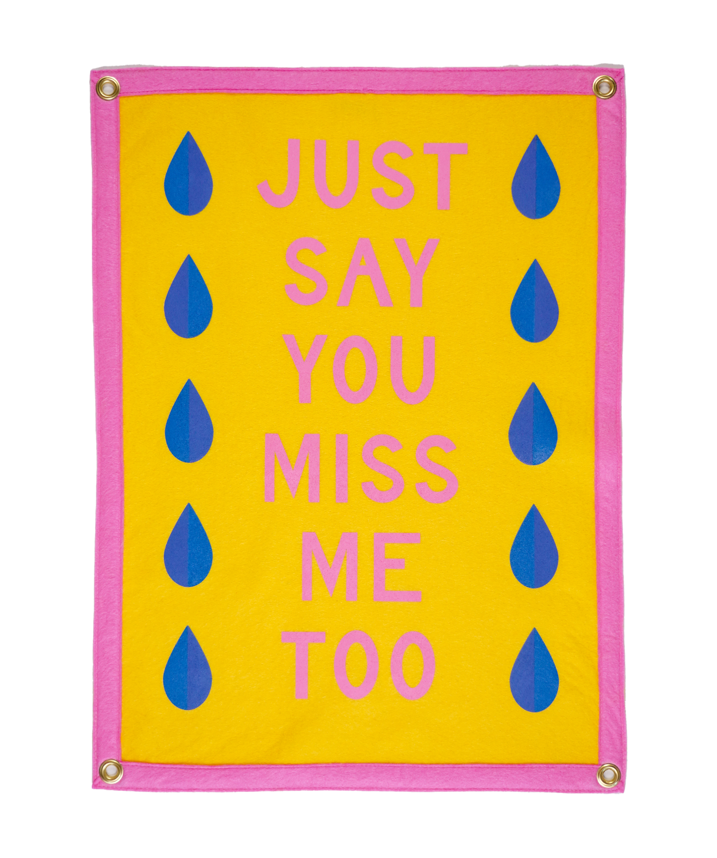 Just Say You Miss Me Too Camp Flag • Wilco x Oxford Pennant