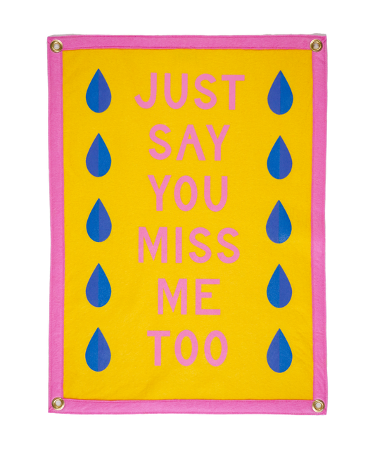 Just Say You Miss Me Too Camp Flag • Wilco x Oxford Pennant