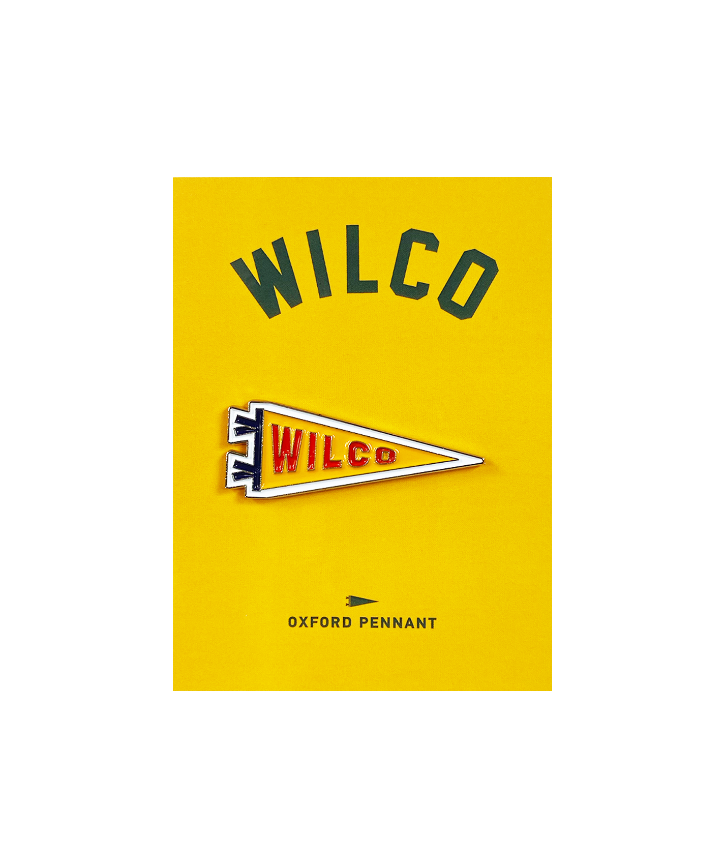 Wilco Pennant Enamel Pin • Wilco x Oxford Pennant