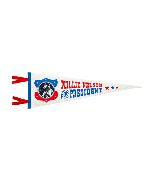 Willie Nelson for President Pennant • Willie Nelson x Oxford Pennant