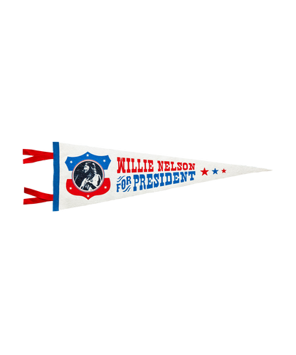 Willie Nelson for President Pennant • Willie Nelson x Oxford Pennant