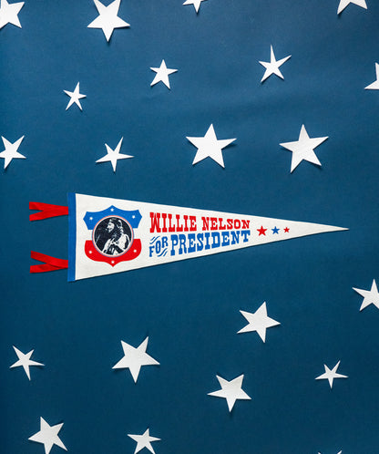 Willie Nelson for President Pennant • Willie Nelson x Oxford Pennant