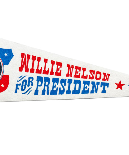 Willie Nelson for President Pennant • Willie Nelson x Oxford Pennant