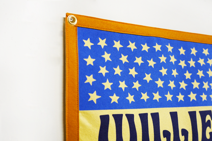 Stars and Stripes Willie Nelson Camp Flag • Willie Nelson x Oxford Pennant