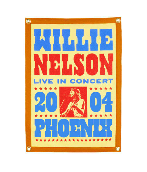 Personalized Willie Nelson Live Camp Flag • Willie Nelson x Oxford Pennant