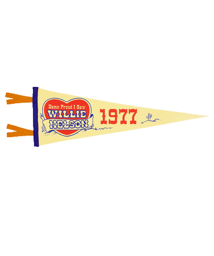 Personalized Damn Proud I Saw Willie Nelson Pennant • Willie Nelson x Oxford Pennant