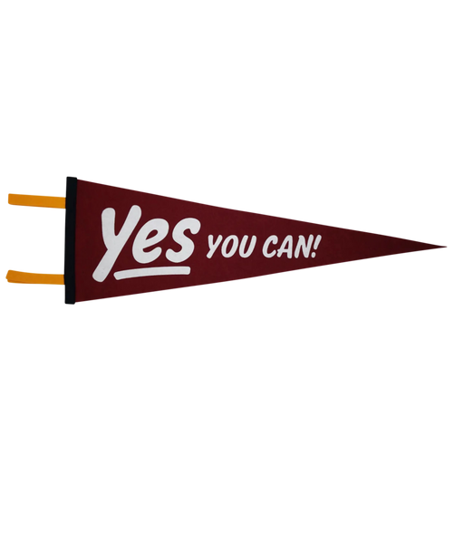 Yes You Can Pennant, Crimson • Kelle Hampton x Oxford Pennant