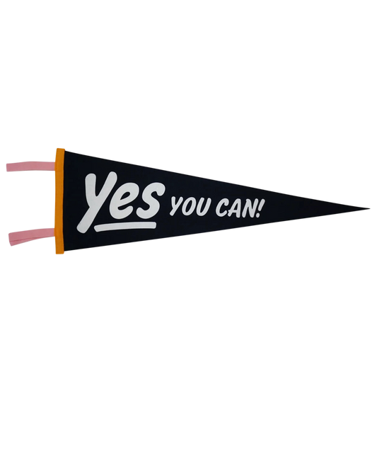 Yes You Can Pennant, Navy • Kelle Hampton x Oxford Pennant