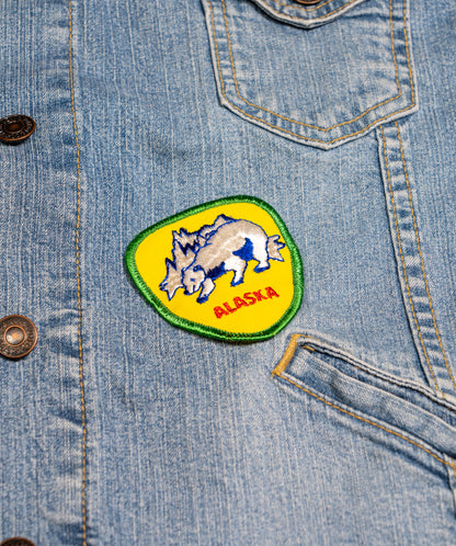 Vintage Alaska Embroidered Patch