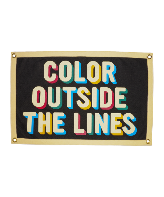Color Outside The Lines Camp Flag