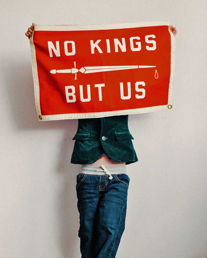 No Kings But Us Camp Flag • United By Blue x True Hand Society x Oxford Pennant Original