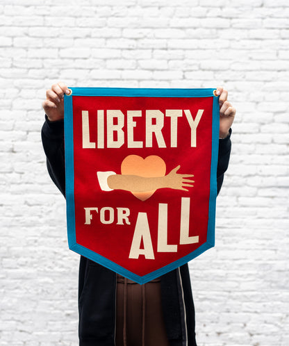 Liberty For All Camp Flag • Chrome Yellow x Office of Brothers x Oxford Pennant Original