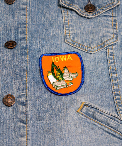 Vintage Iowa Embroidered Patch