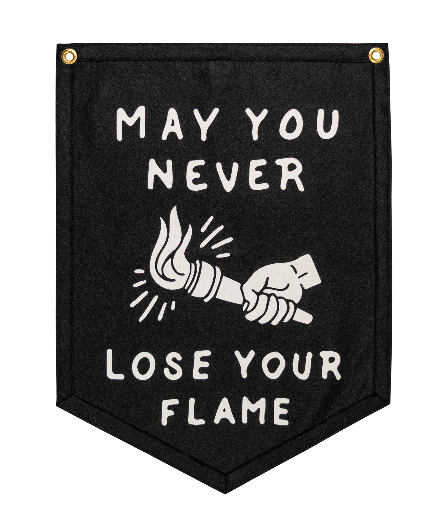 May You Never Lose Your Flame Camp Flag