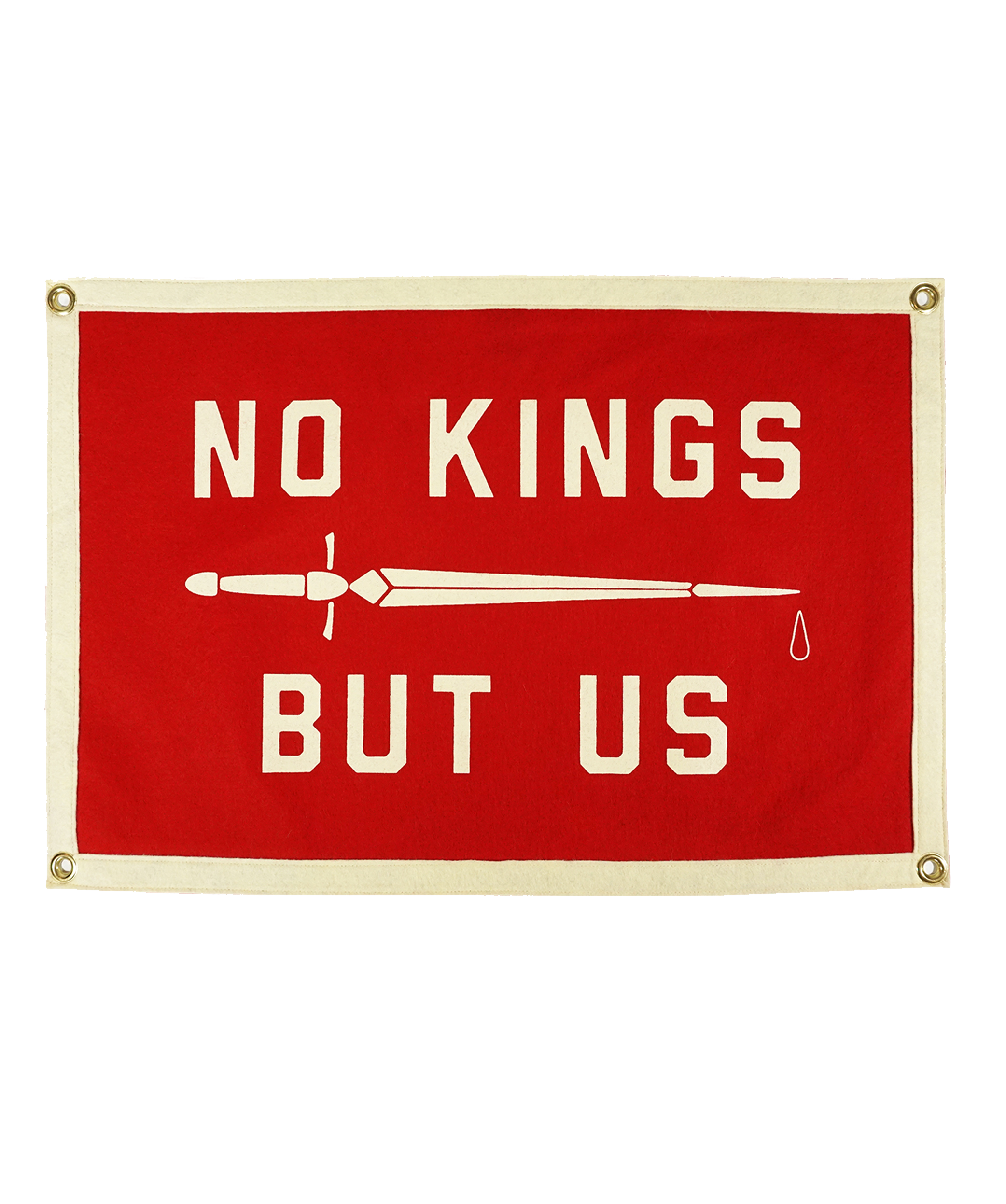 No Kings But Us Camp Flag | United By Blue x True Hand Society x Oxford Pennant