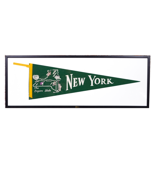 Vintage New York Framed Pennant