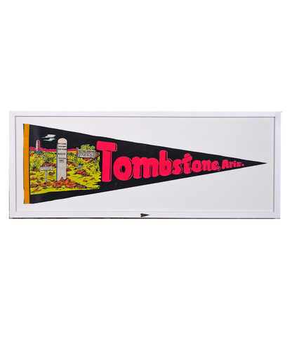Vintage Tombstone, Arizona Framed Pennant