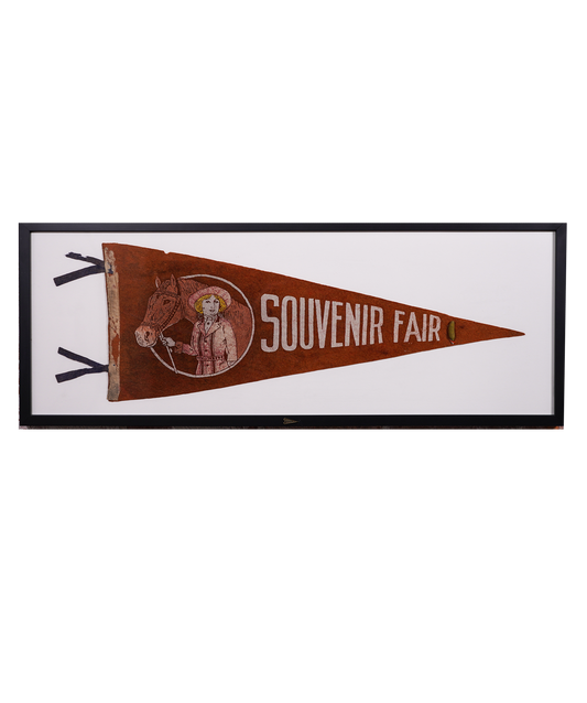 Vintage Souvenir of the Fair Framed Pennant