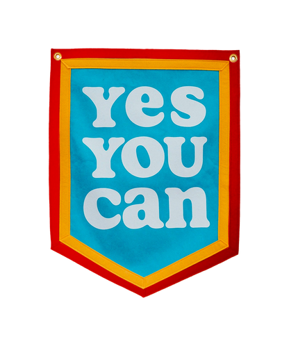 Yes You Can Camp Flag • Kelle Hampton x Oxford Pennant Original