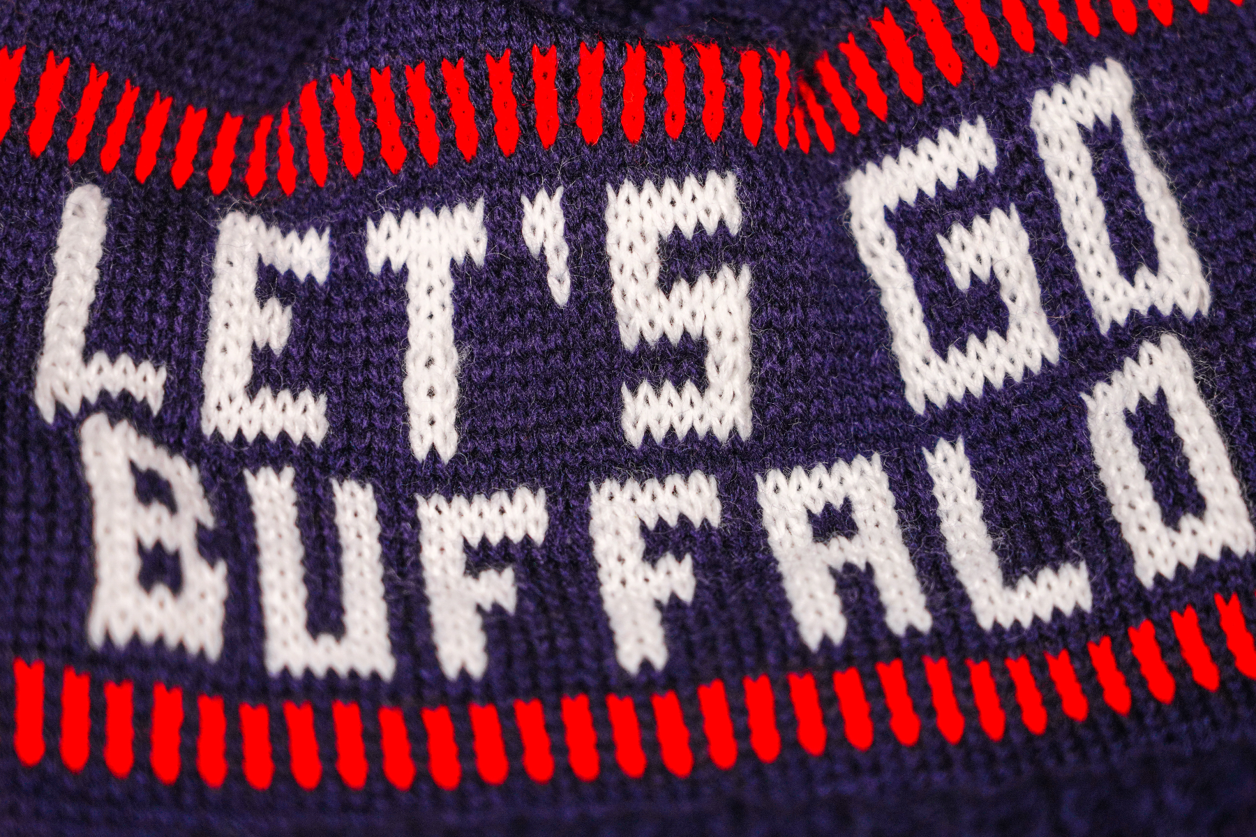 Let's Go Buffalo Knit Hat