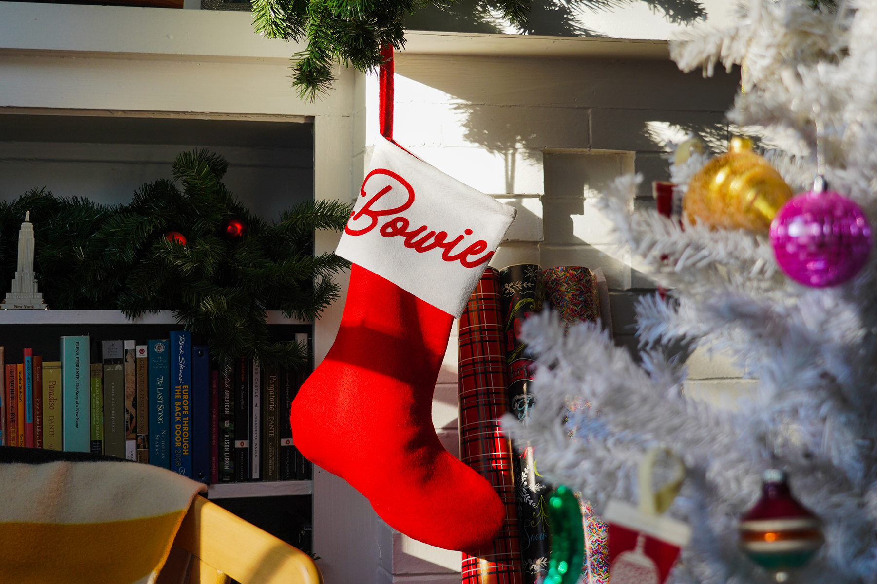 Designer Details Personalized Plush Felt Christmas Stockings