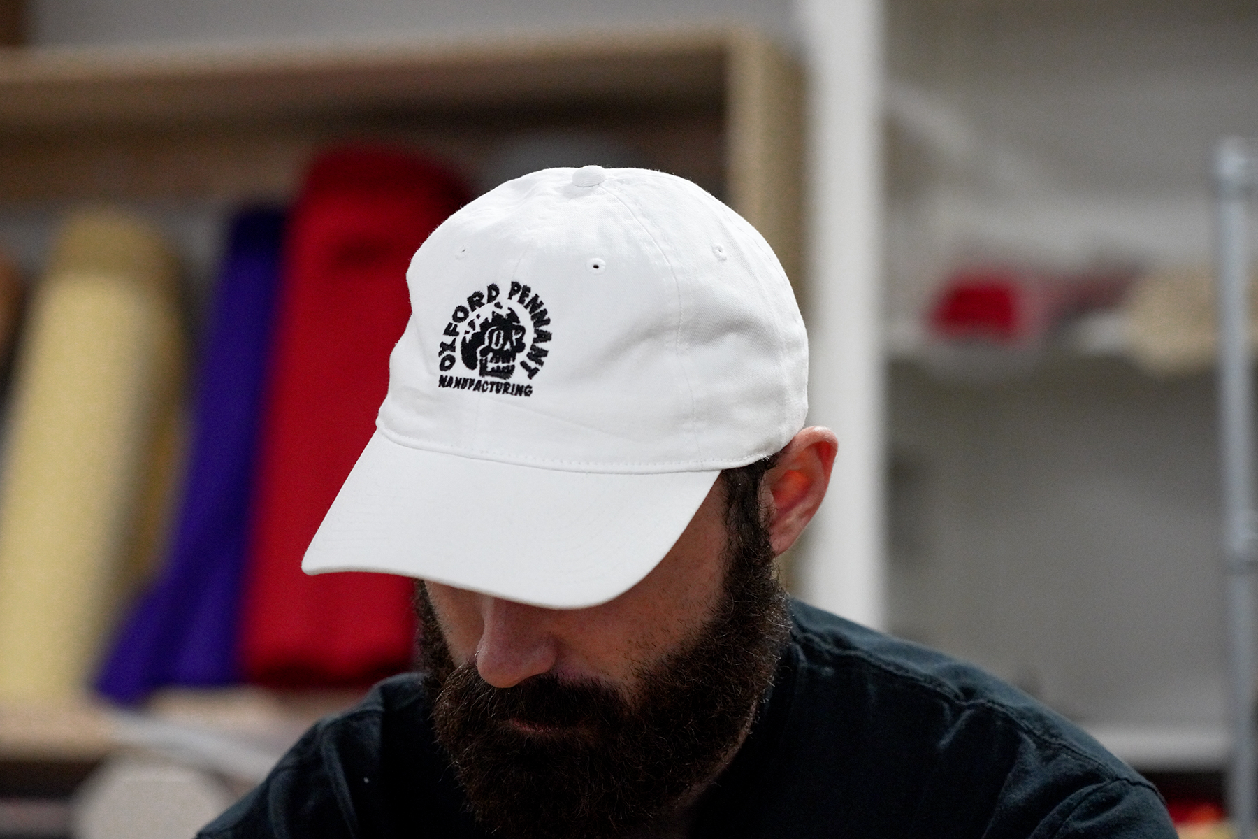 White top dad hat