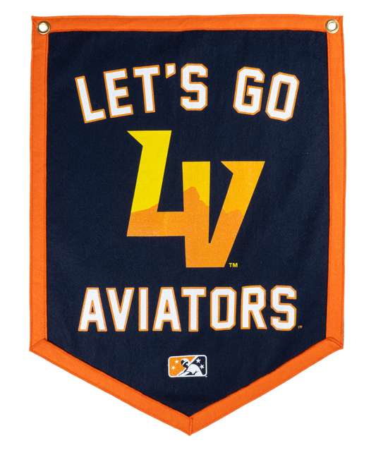 Let's Go Aviators Camp Flag | MiLB x Oxford Pennant