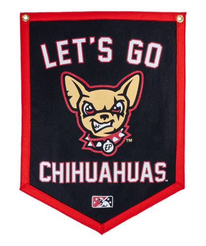 Let's Go Chihuahuas Camp Flag | MiLB x Oxford Pennant