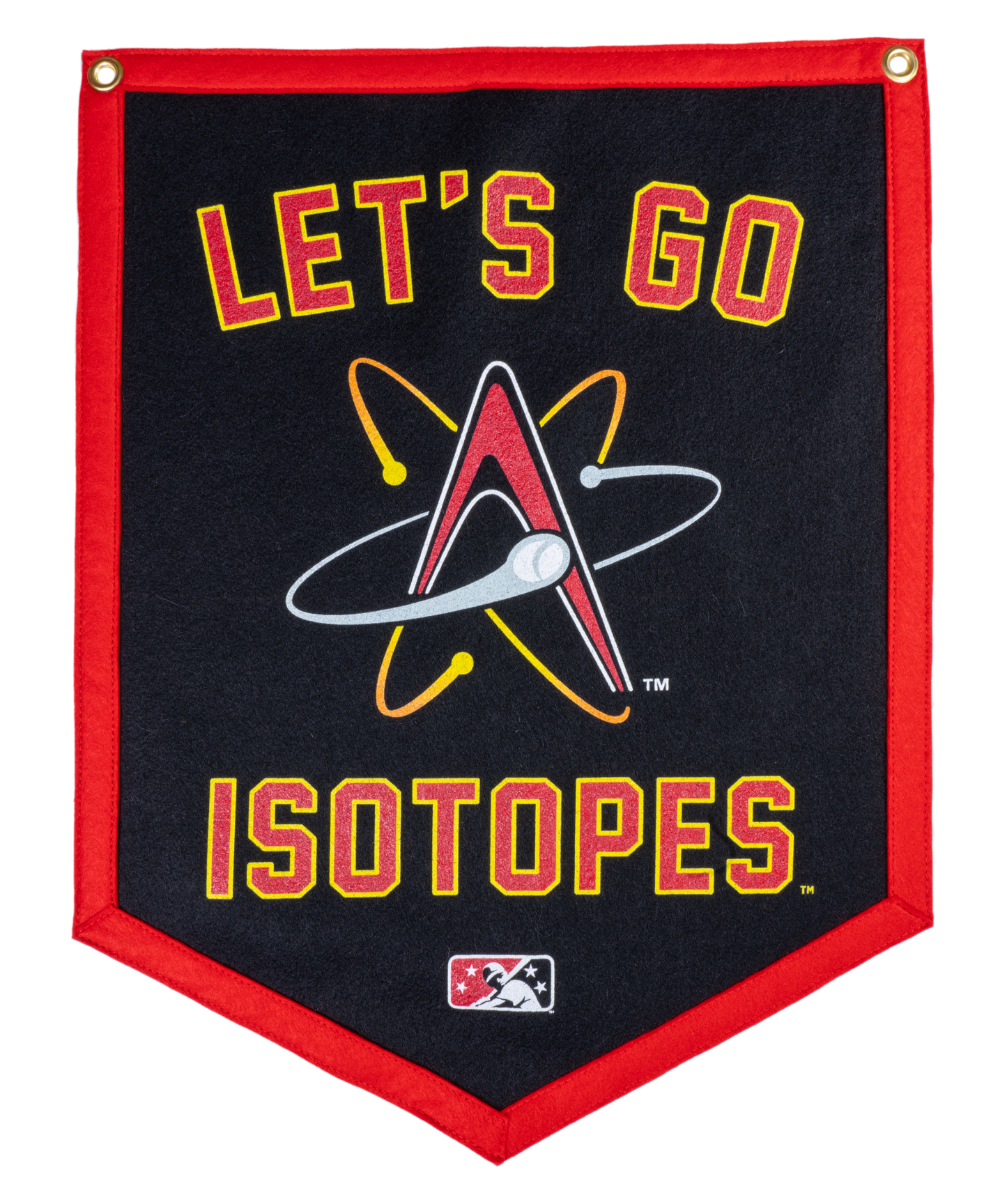 Let's Go Isotopes Camp Flag | MiLB x Oxford Pennant