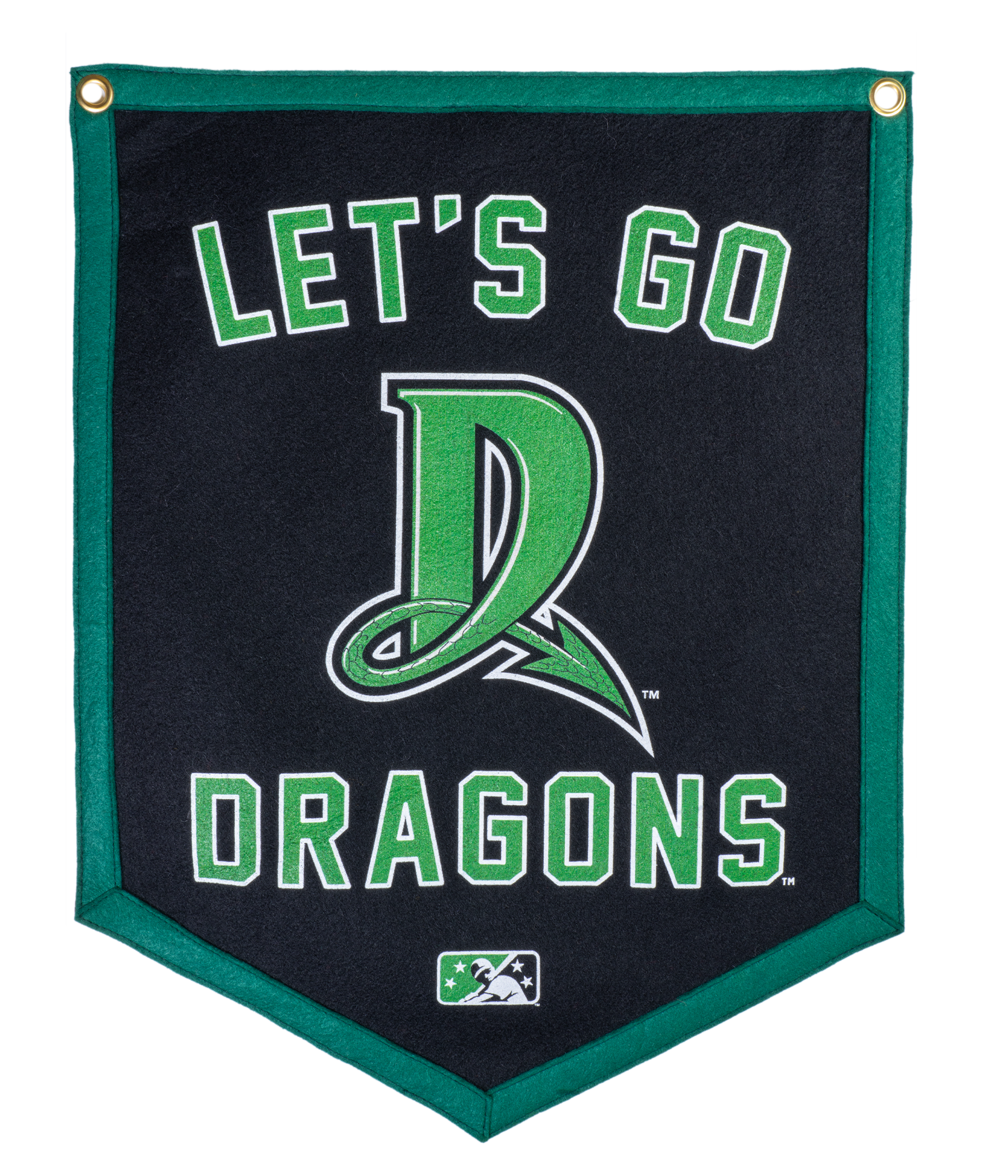 Let's Go Dragons Camp Flag | MiLB x Oxford Pennant