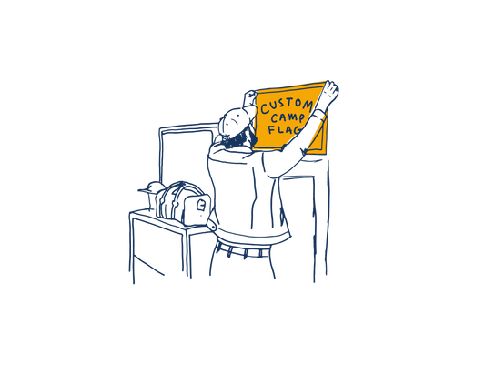 2021 - Custom One-Off Four-Sided Camp Flag - DH
