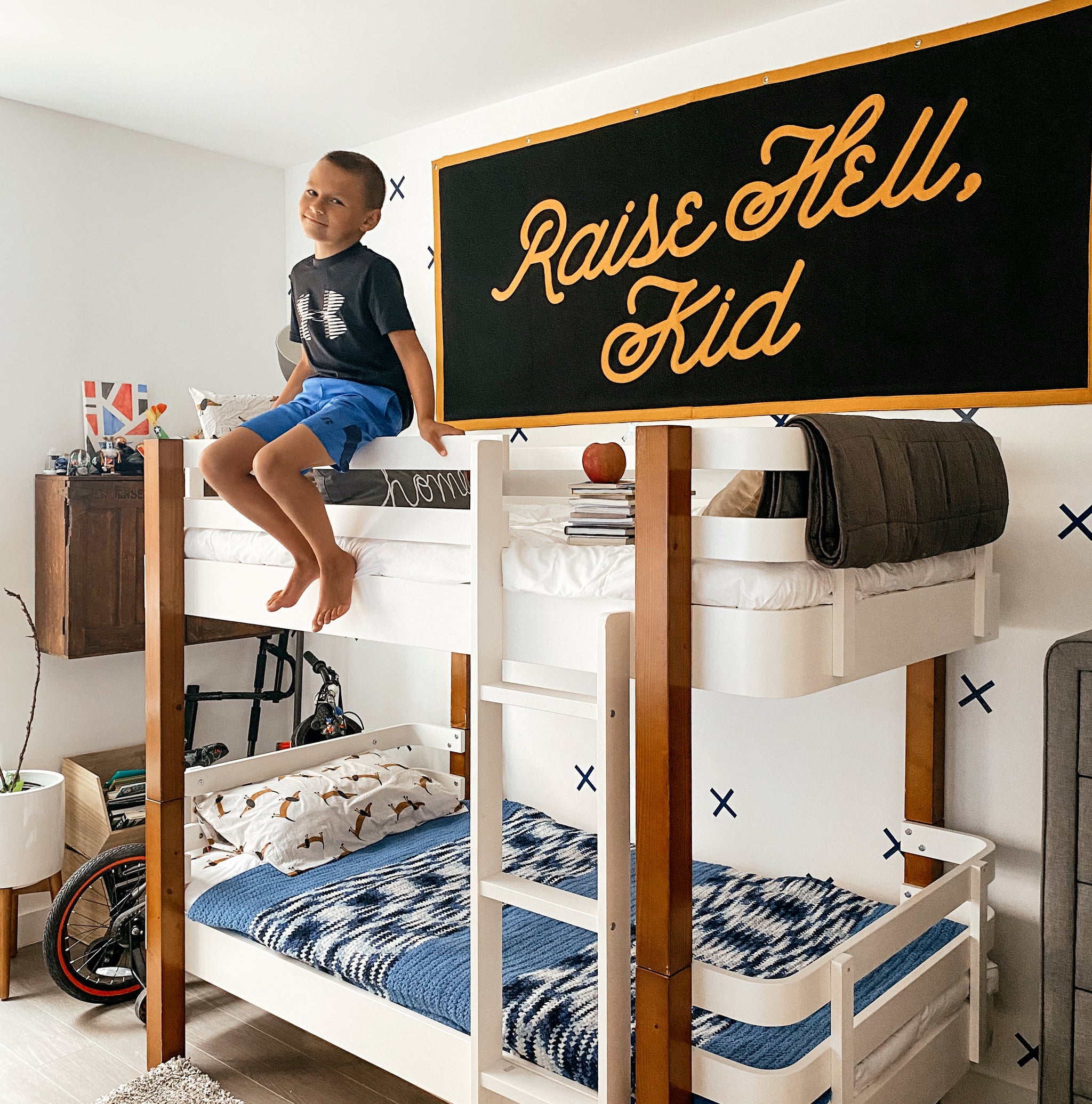 Raise Hell, Kid Championship Banner | Oxford Pennant