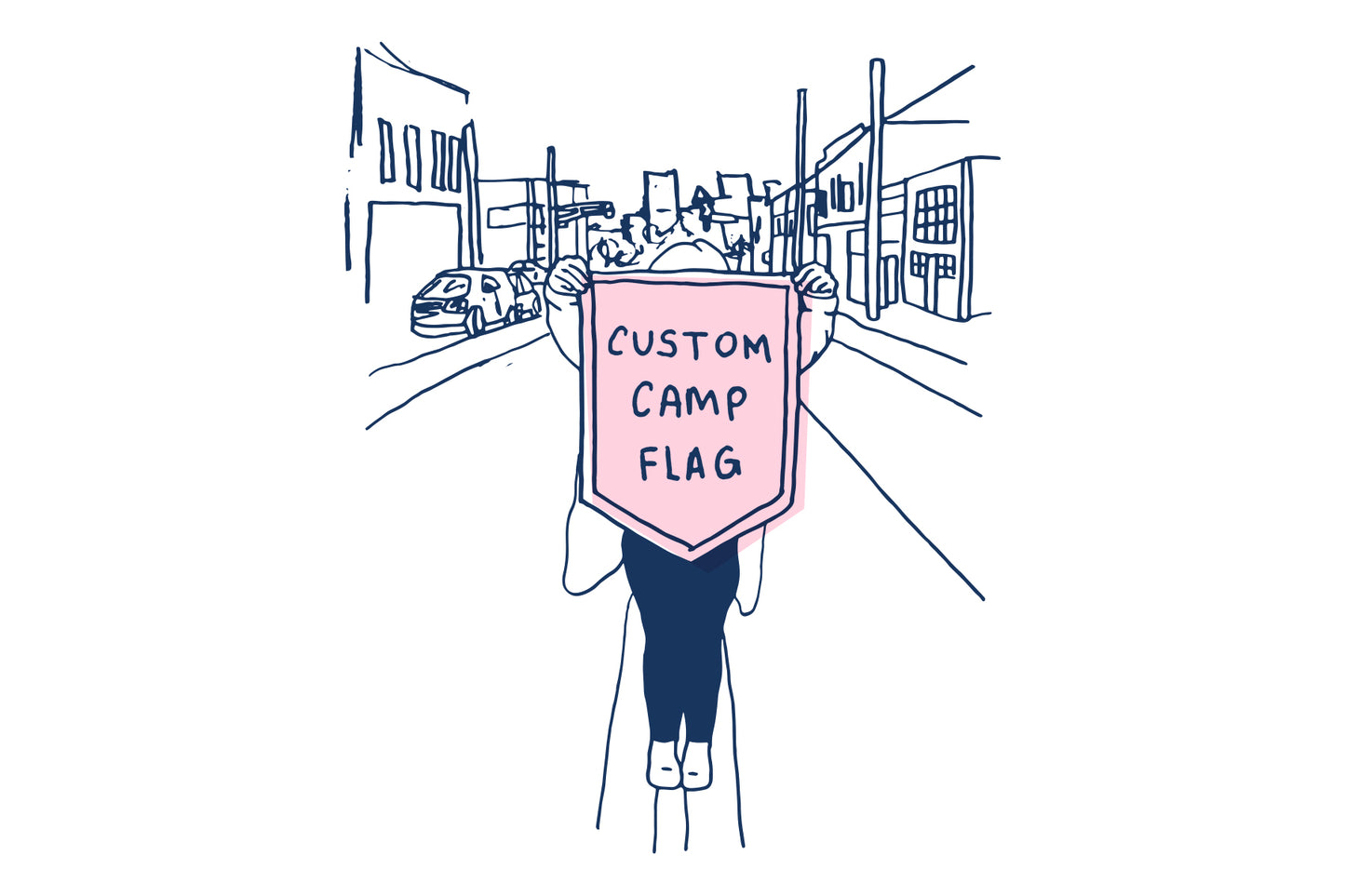 2021 - Custom One-Off Five-Sided Camp Flag - DH