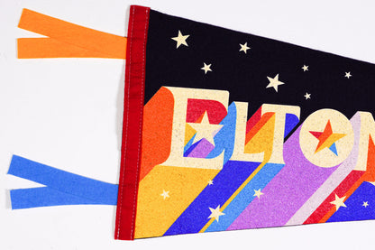 Elton John Framed Pennant • Elton John x Oxford Pennant