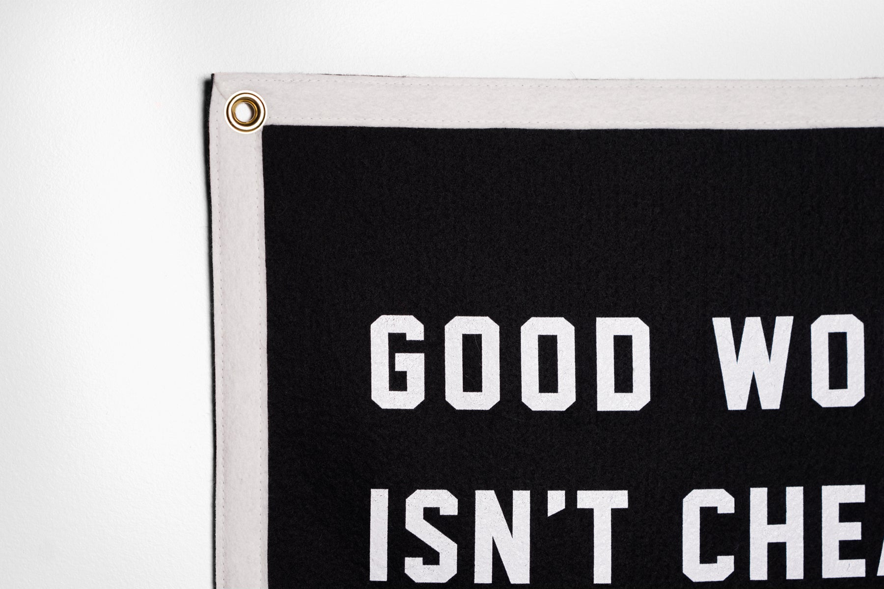 Good Work Isn't Cheap Camp Flag | Promises Kept Events x Oxford Pennant