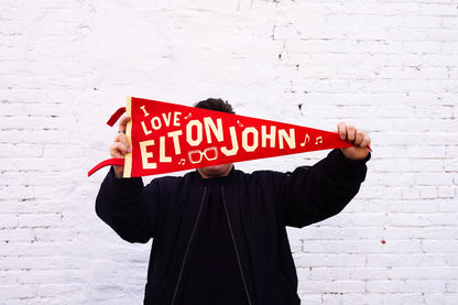 I Love Elton John Pennant • Elton John x Oxford Pennant