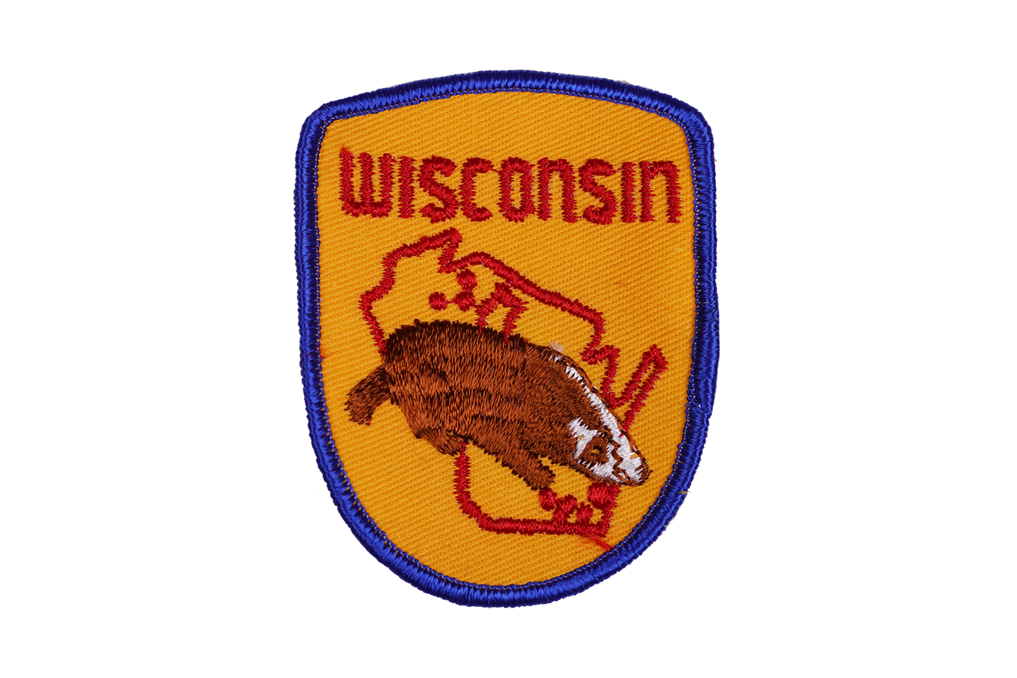 Vintage Wisconsin Embroidered Patch