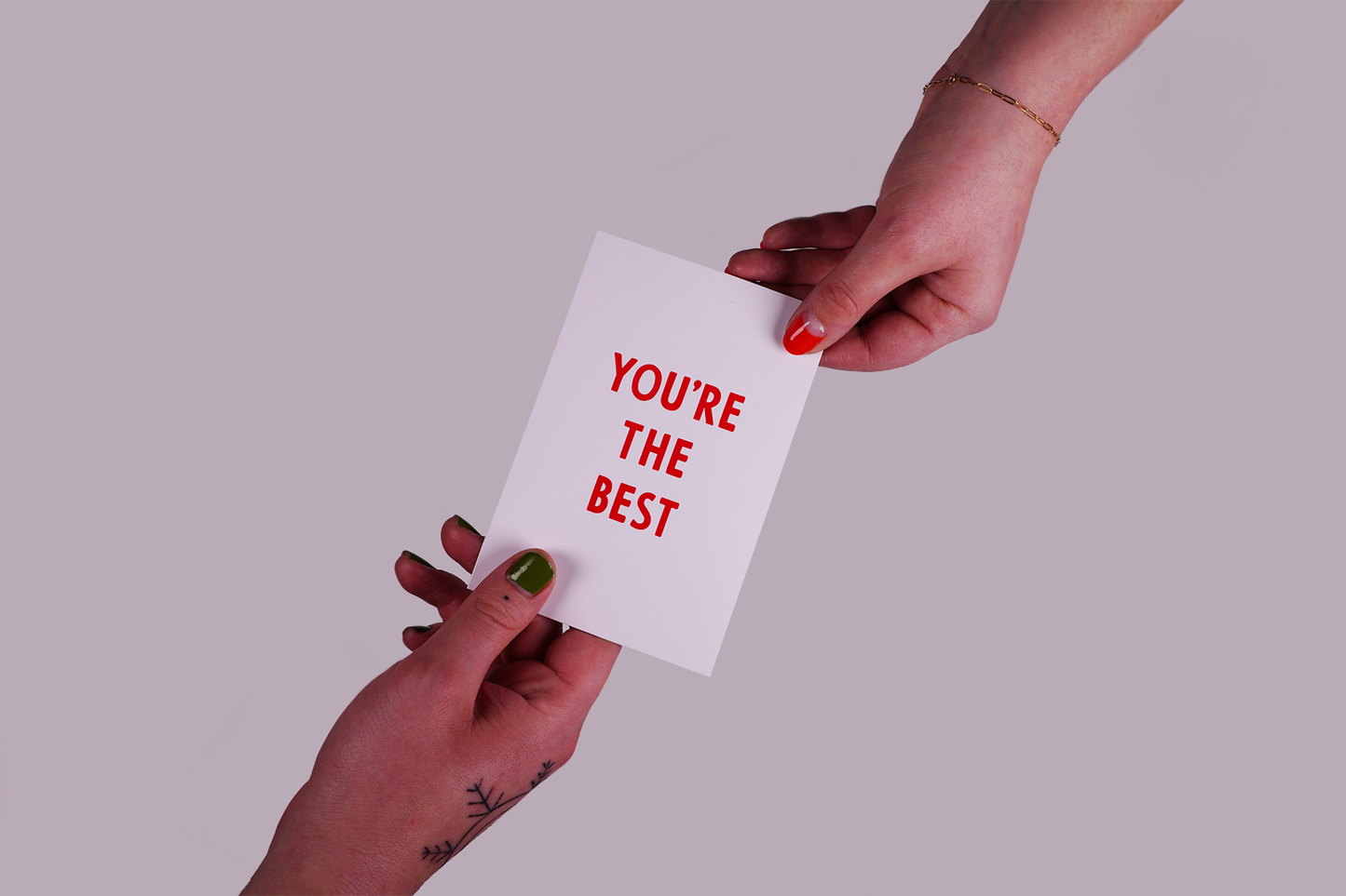 You're The Best Greeting Card & Matching Mini Pennant