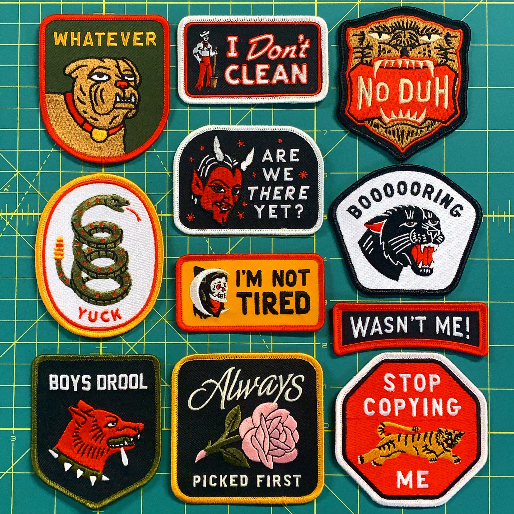 Stock Embroidered Patches
