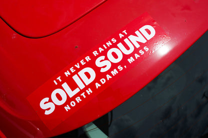 It Never Rains At Solid Sound Bumper Sticker • Wilco x Oxford Pennant