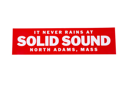 It Never Rains At Solid Sound Bumper Sticker • Wilco x Oxford Pennant